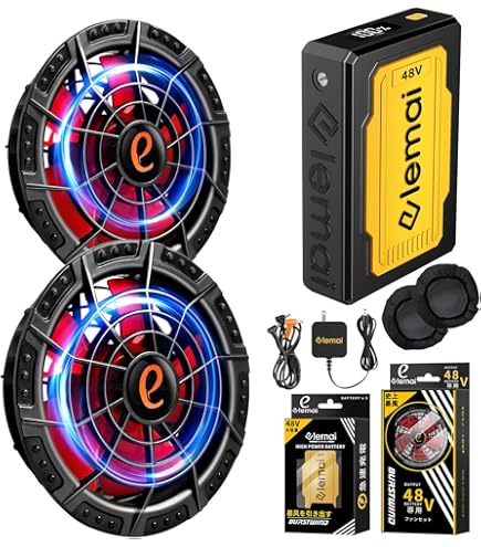 Amazon.co.jp: 【妥協なき暴風 48V最強進化】2025新型ファンバッテリー